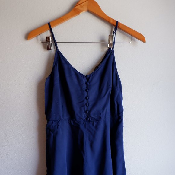 Forever21 Navy romper - Picture 2 of 6